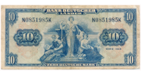 Billete Alemania 10 Deutsche Mark 1949  - Numisfila