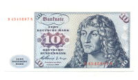 Billete Alemania Rep Federal 10 Mark 1970 - Numisfila