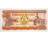 Billete Mozambique 50 Meticais 1986 - Numisfila