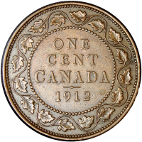 Canadá Moneda de Bronce One Cent 1912 Jorge V - Numisfila