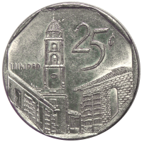 Moneda Cuba 25 Centavos 1998-2003 - Numisfila