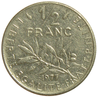 Moneda Francia 1/2 Franc 1965-1986 - Numisfila