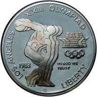 Moneda de Plata EEUU 1 Dólar 1983 Los Ángeles Juegos Olímpicos - Numisfila