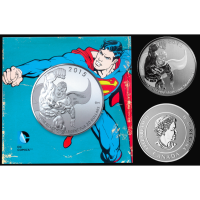 Moneda de Plata Superman Canadá 20 Dólares 2015 Estuche Original  - Numisfila