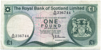 Billete Escocia 1 Pound de 1975 - Numisfila