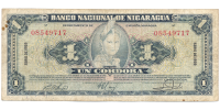 Billete Nicaragua 1 Cordoba 1959 - Numisfila