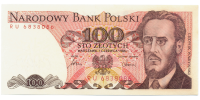 Billete Polonia 100 Zlotych 1986 - Numisfila
