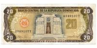 Billete Republica Dominicana 20 Pesos Oro de 1985 - Numisfila