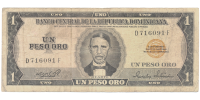 Billete Republica Dominicana 1 Peso Oro 1975 - Numisfila