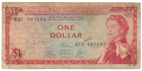 Billete Territorios Britanicos 1 Dólar 1965 - Numisfila