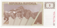 Billete Eslovenia 2 Tolarjev 1990 - Numisfila