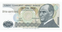 Billete Turquia 10 Liras 1979  - Numisfila