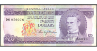 Billete Barbados 20 Dólares 1996 - Numisfila