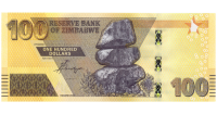 Billete Hibrido Zimbabwe 100 Dolares 2020-2022  - Numisfila