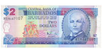 Billete Barbados 2 Dólares 1998 Bovell - Numisfila