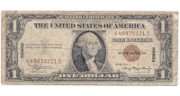 Billete Hawái sobreimpresión 1 Dólar 1942 EE.UU Emisión de Emergencia durante la Segunda Guerra Mundial  - Numisfila