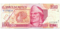 Billete Mexico 100 Pesos 1992 Nezahualcoyotl - Numisfila