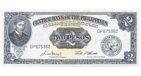 Billete Filipinas 2 Pesos 1961-65 Rizal y Magallanes - Numisfila