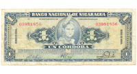 Billete Nicaragua 1 Córdoba 1960 - Numisfila