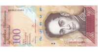 Capicúa BK56222265 Billete 100 Bolívares 2015 - Numisfila