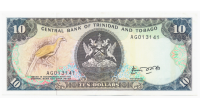 Billete Trinidad y Tobago 10 Dólares 1985  - Numisfila