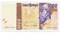 Billete Portugal 1000 Escudos 1998 Cabral - Numisfila