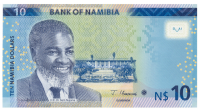 Billete Namibia 10 Dolares 2021  - Numisfila