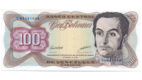 Billete 100 Bolívares Octubre 1998 G8 - Numisfila