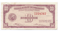 Billete Filipinas 10 Centavos 1949 - Numisfila