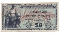 Billete Estados Unidos 50 Centavos 1951-1954  - Numisfila