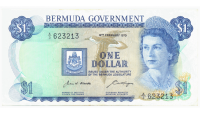Billete Bermuda 1 Dólar 1970 Reina Isabel II - Numisfila