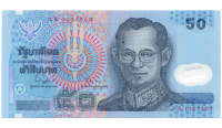 Billete Plástico Tailandia  50 Baht 1997  - Numisfila