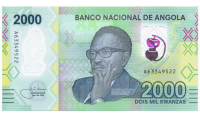 Billete Plástico Angola 2000 Kwanzas 2020  - Numisfila