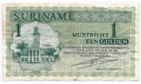 Billete Suriname 1 Gulden 1971 - Numisfila