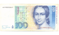 Billete Alemania Federal 100 Marcos 1989 Clara Wieck - Numisfila