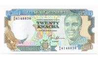 Billete Zambia 20 Kwacha 1989-1991 Presidente Kaunda - Numisfila