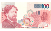 Billete Belgica 100 Francs 1995-2001 James Ensor - Numisfila