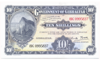 Billete Gibraltar 10 Shillings 2018 Turismo - Numisfila