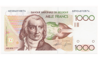 Billete Belgica 1000 Francs 1980-1996  - Numisfila