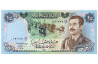 Billete Irak 25 Dinars 1986 Sadam Huseín  - Numisfila