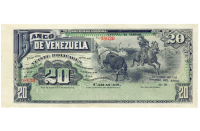 Billete Banco de Venezuela 20 Bs Remainder - Banca Privada  - Numisfila