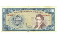 Billete Chile 100 Escudos 1962 - Numisfila