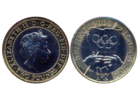 Inglaterra Moneda 2 Libras 2008 Entrega Bandera Olímpica a Londres 2012 Estuche original - Numisfila