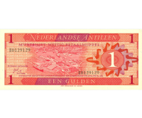 Billete Antillas Holandesas 1 Gulden 1970 - Numisfila