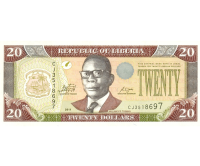 Billete Liberia 20 Dollars 2011 Tubman - Numisfila