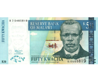 Billete Malawi 50 Kwacha 2012  John Chilembwe - Numisfila