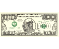 Billete Souvenir E.E.U.U. 1  Millon Dolares 2001 - Numisfila