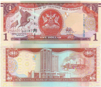 Billete Trinidad y Tobago 1 Dólar 2006-2017  - Numisfila