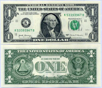 Billete Estados Unidos 1 Dólar 2017 - Numisfila