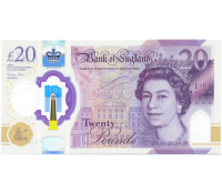 Billete Plástico Inglaterra 20 Pounds 2018 Reina Isabel II  - Numisfila